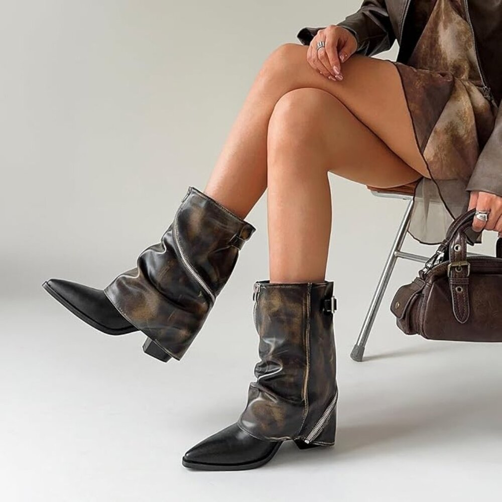 Women's Slouchy Fold Over Boots